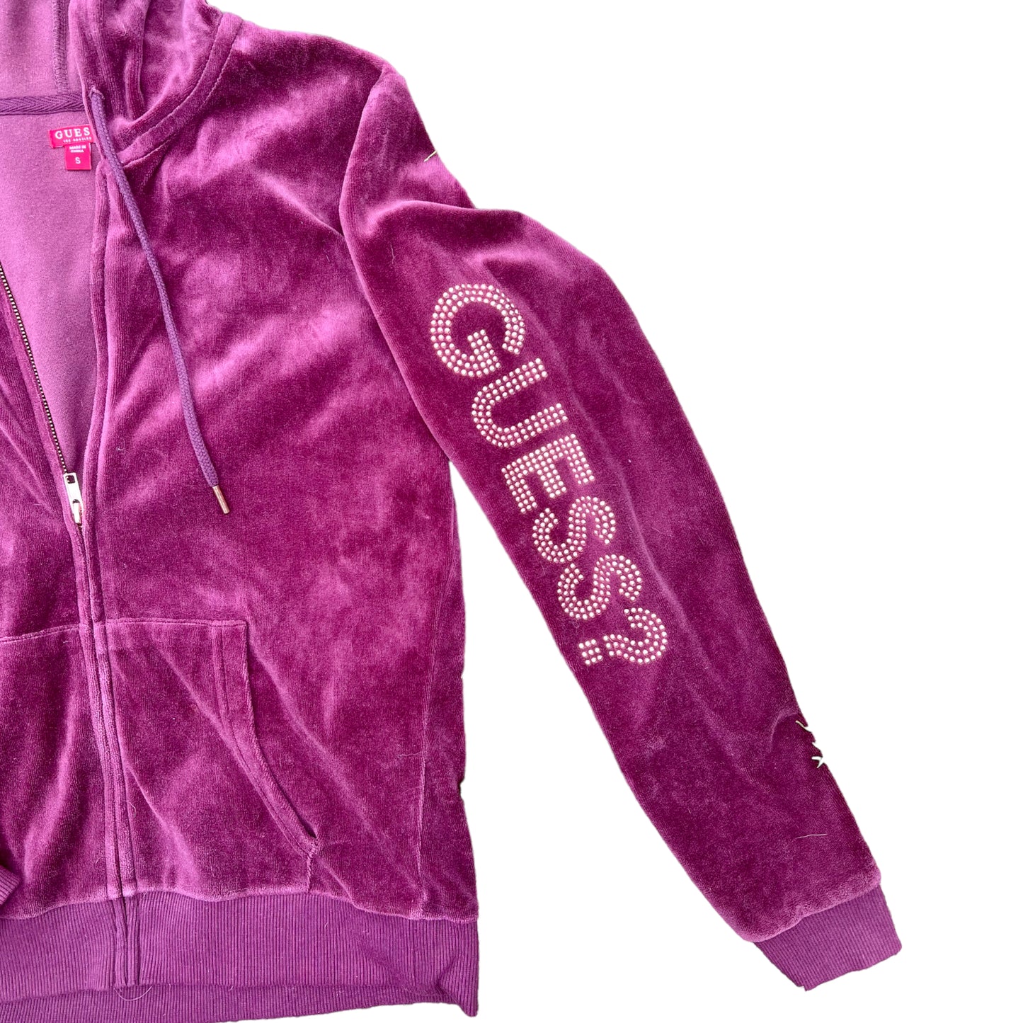 Y2K Guess Velvet Track Suit Jacket (S)