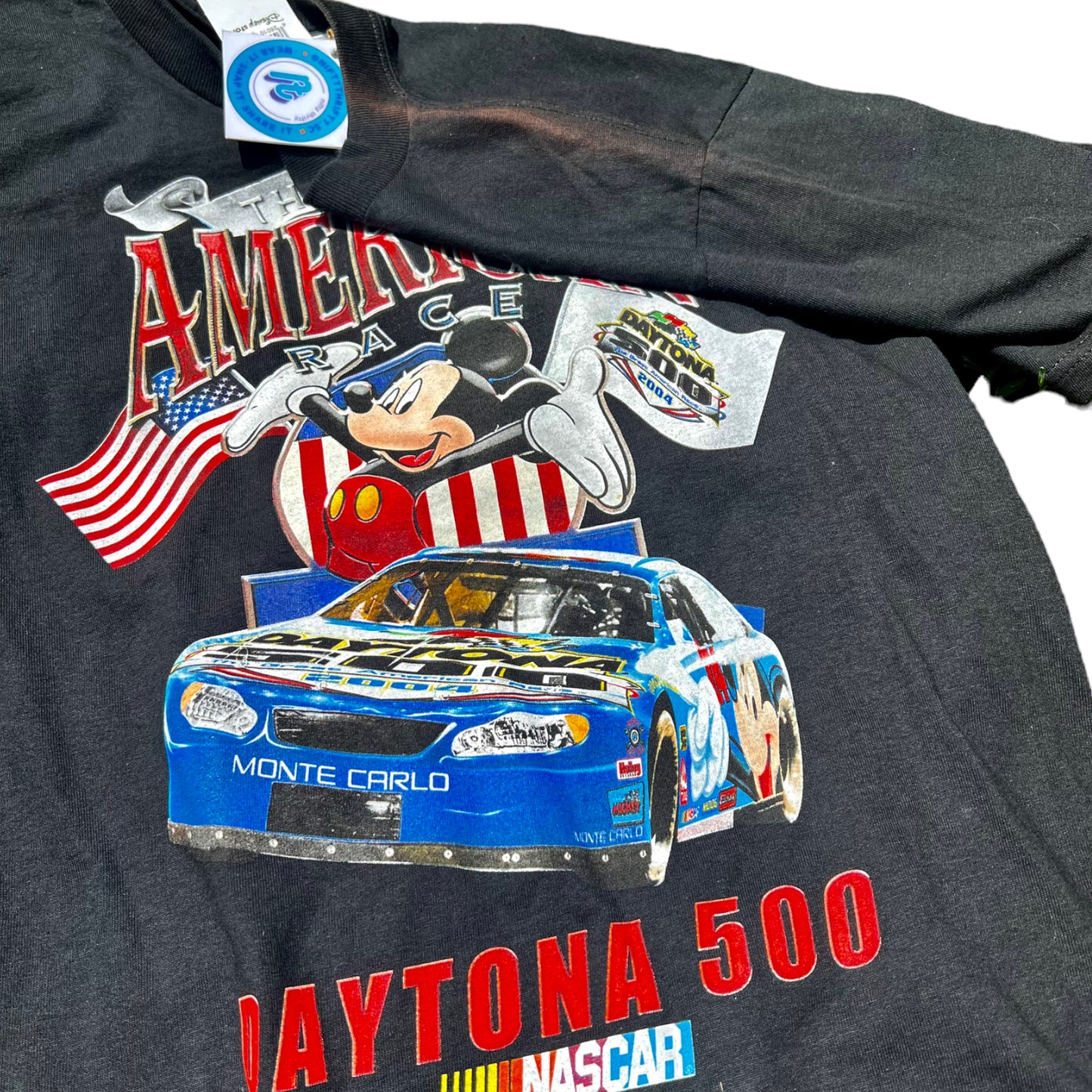 Mickey goes to Nascar Tee (S)